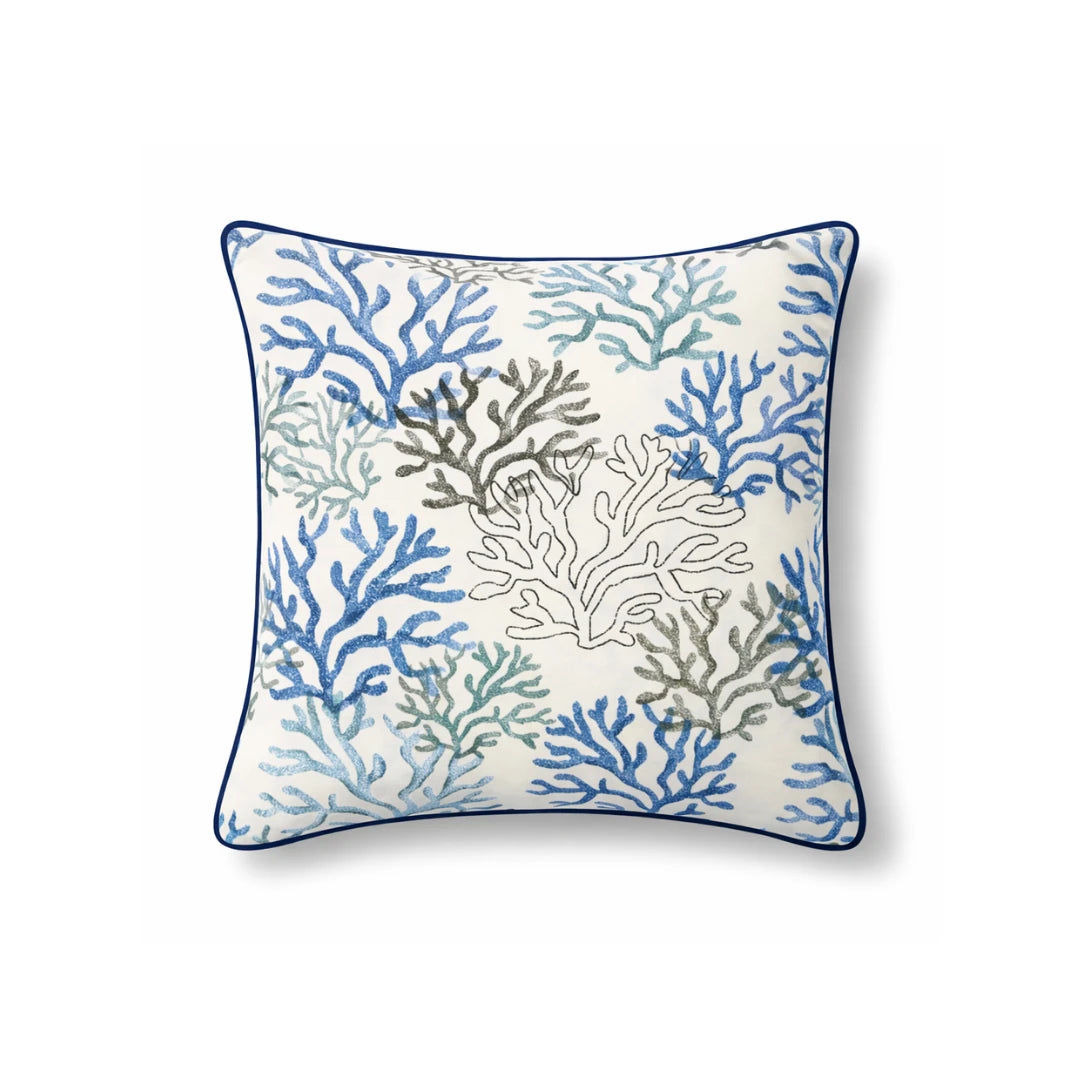 Blue Coral Cushion Cover