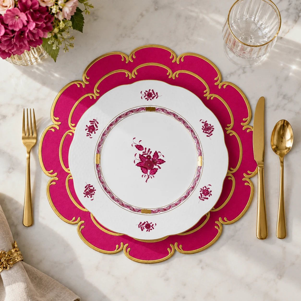 HELENA PLACEMATS FUCHSIA (SET OF 4)