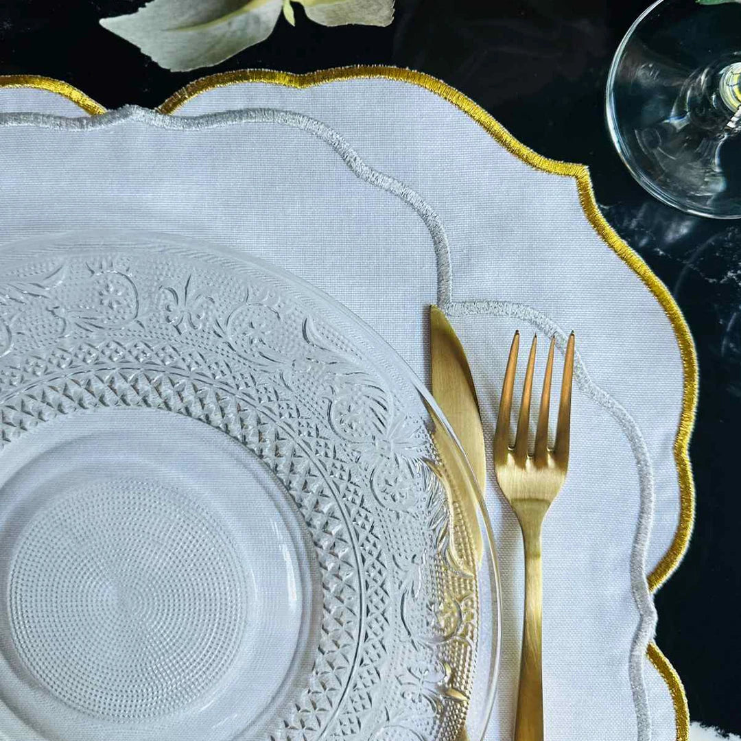 SERENA PLACEMATS GOLD SILVER (SET OF 4)