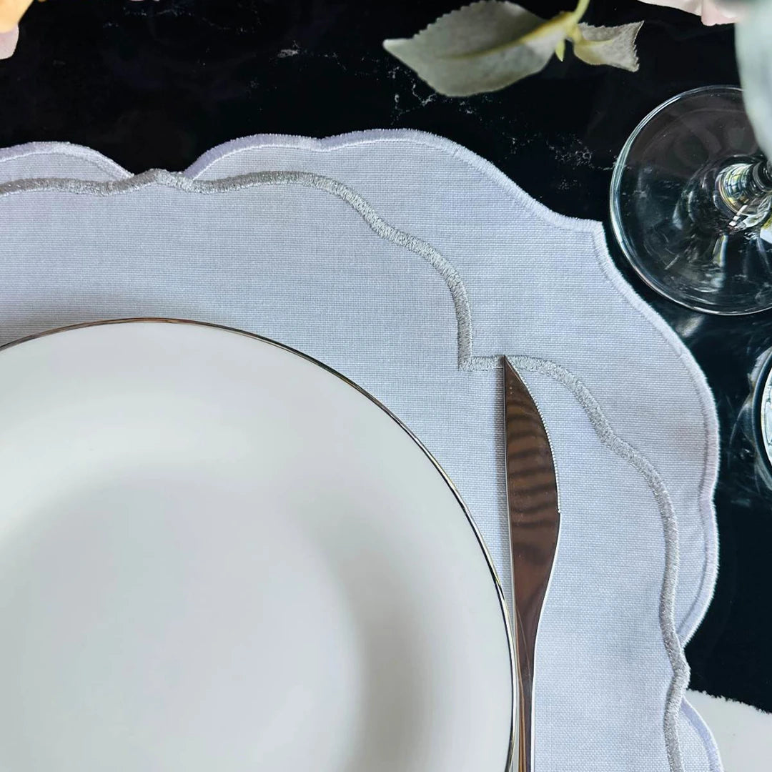 SERENA PLACEMATS SILVER ECRU (SET OF 4)