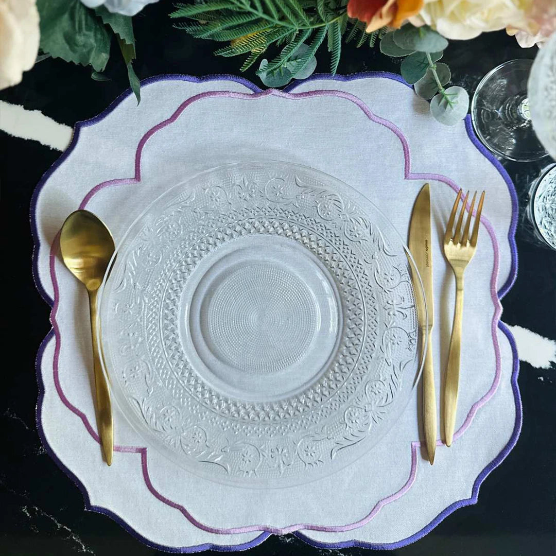 SERENA PLACEMATS PURPLE (SET OF 4)