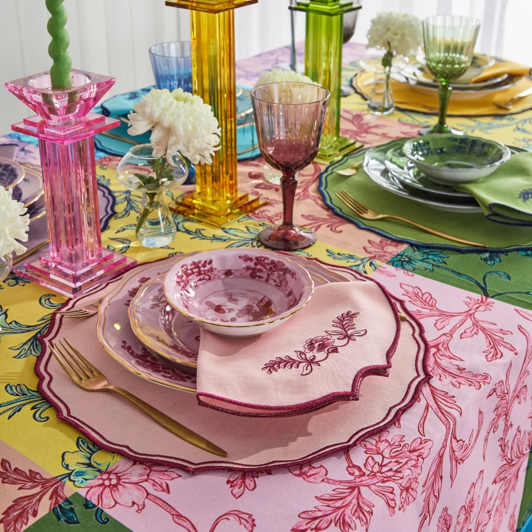 FIORENZA NAPKINS PINK/FUCHSIA (SET OF 4)