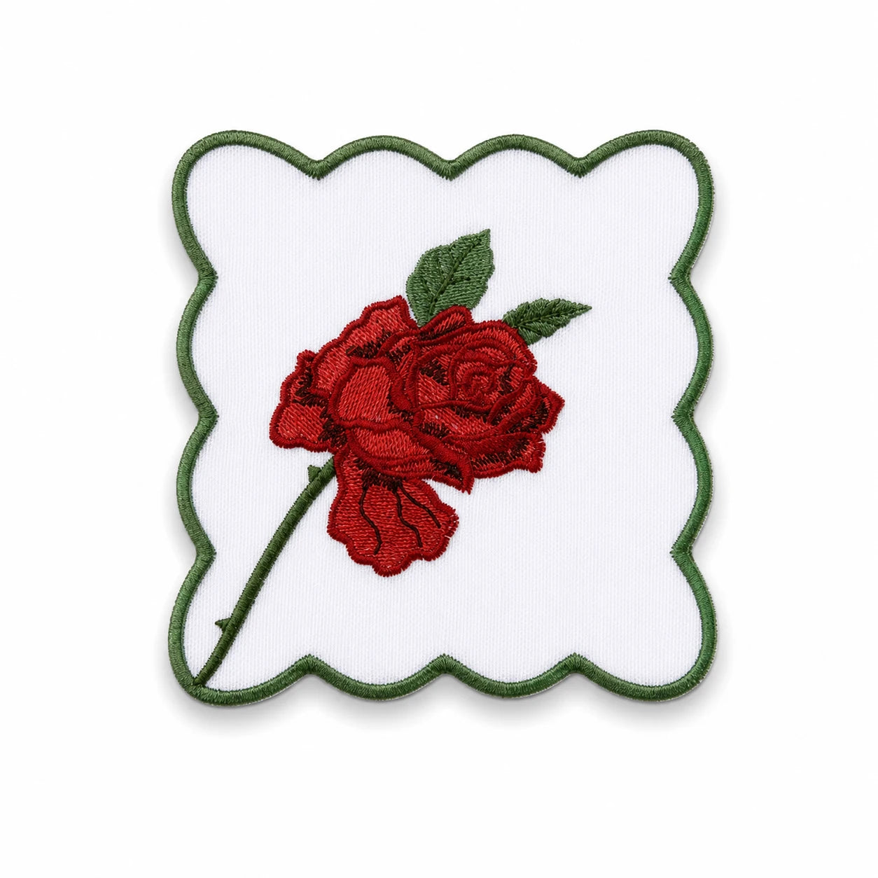 VINTAGE ROSE COCKTAIL NAPKINS RED (SET OF 4)