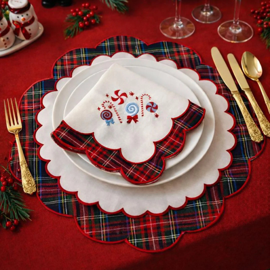 NEW YEAR PLAID PLACEMATS (SET OF 4)