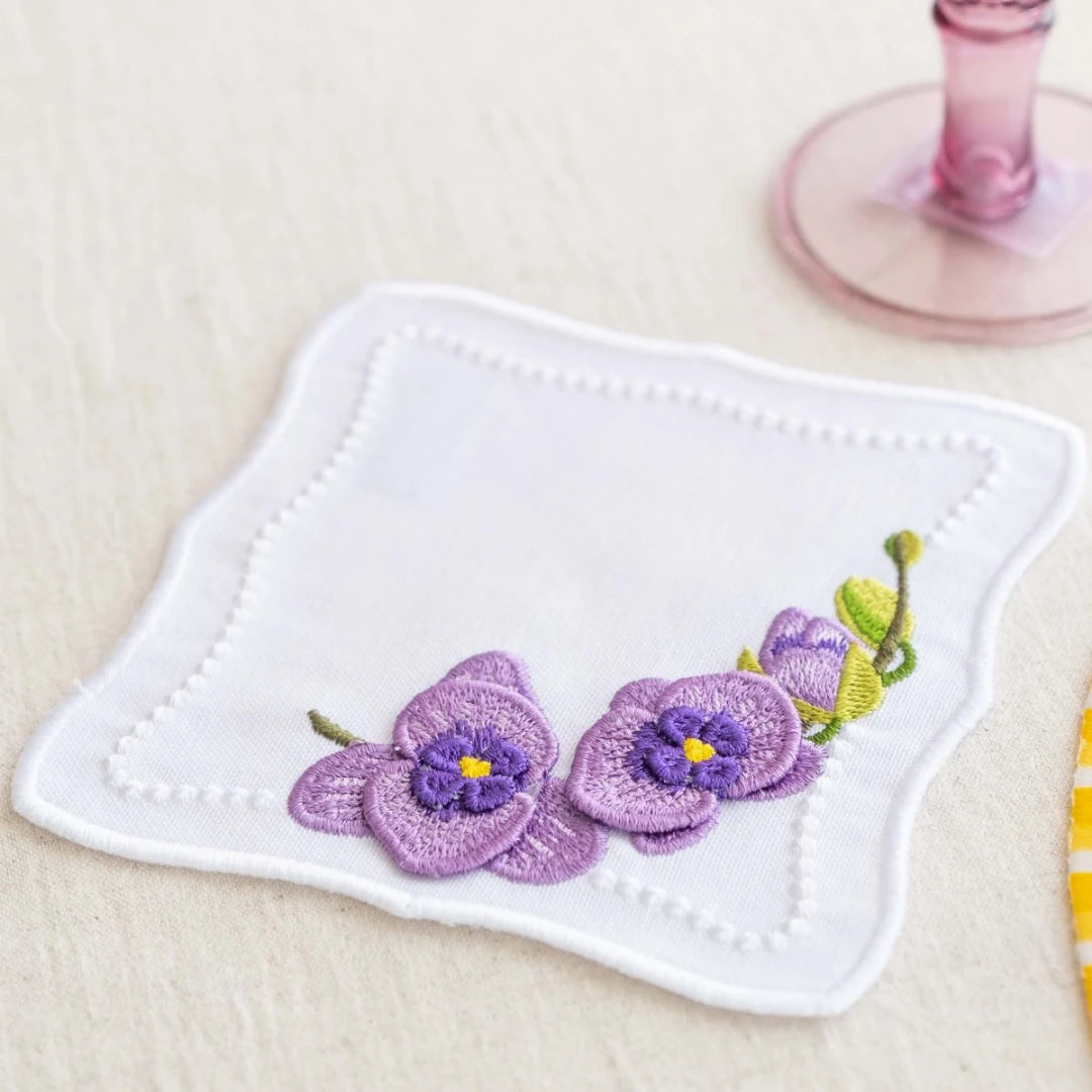 ORCHID COCKTAIL NAPKINS LILAC (SET OF 4)