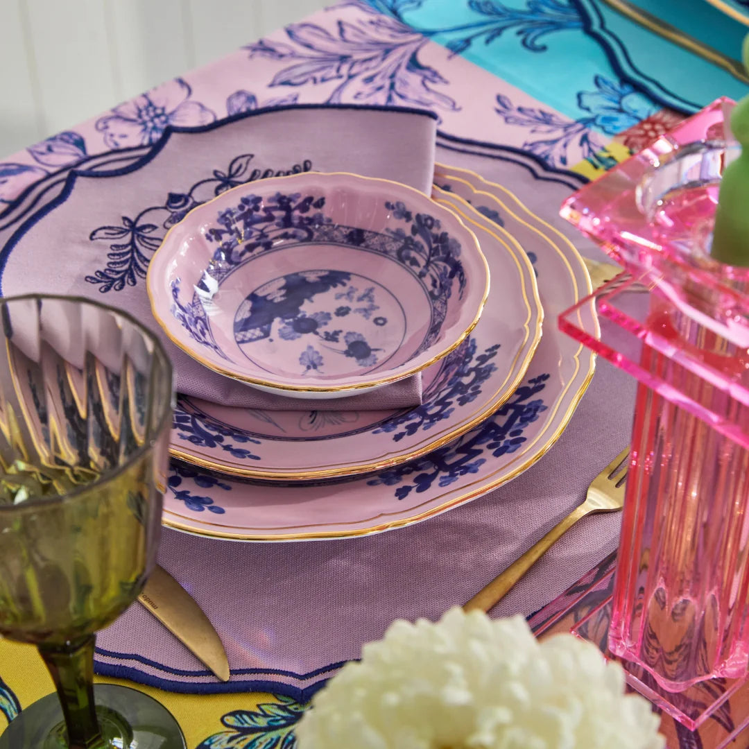 FIORENZA PLACEMATS LILAC/NAVY (SET OF 4)