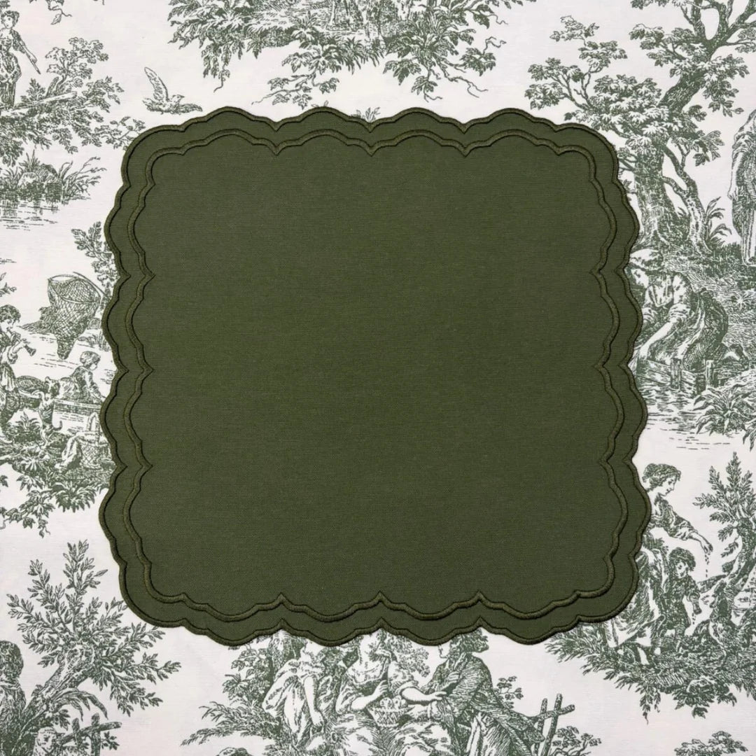 PIERRE NAPKINS GREEN (SET OF 4)