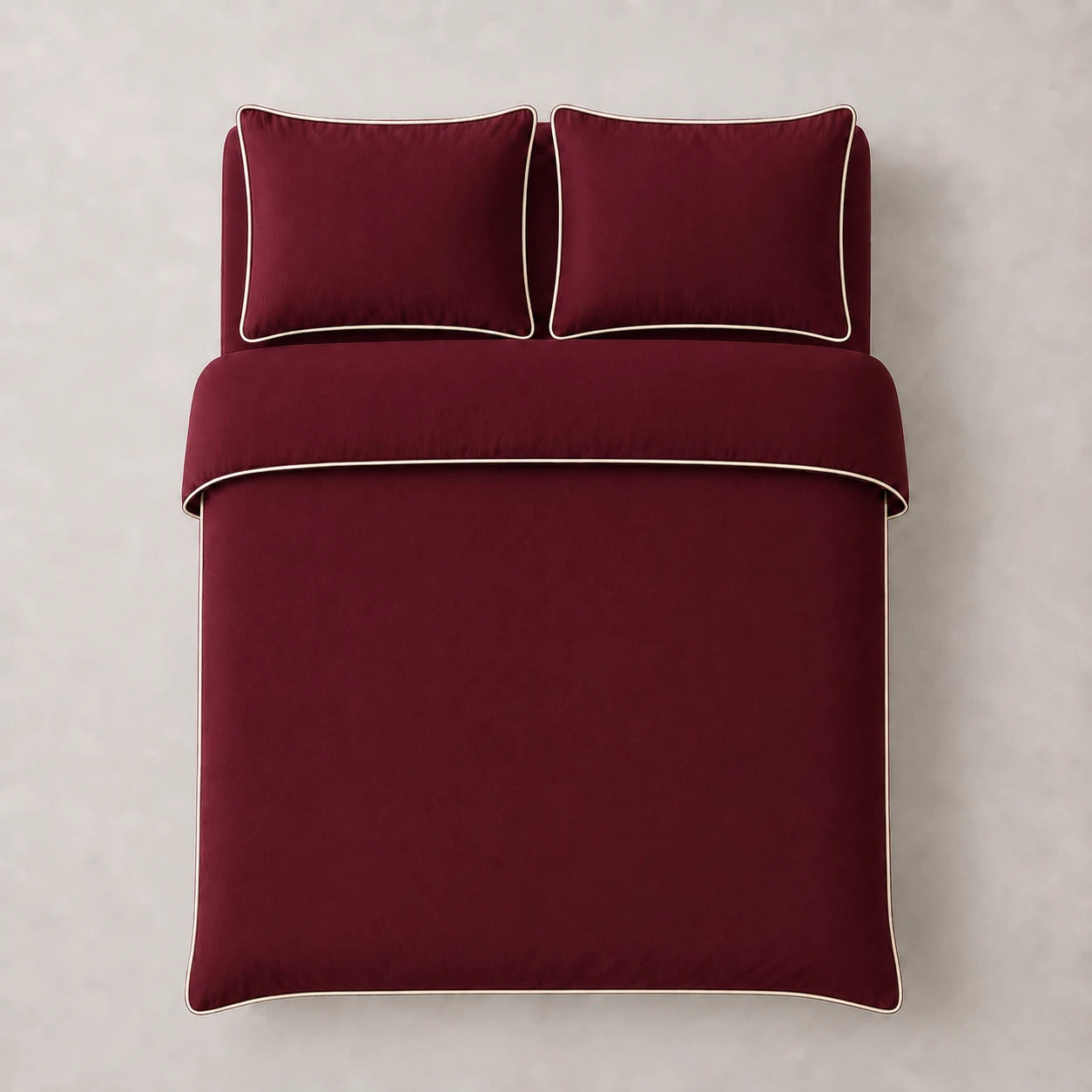 COMFORT ROYAL DUVET COVER SET BURGUNDY