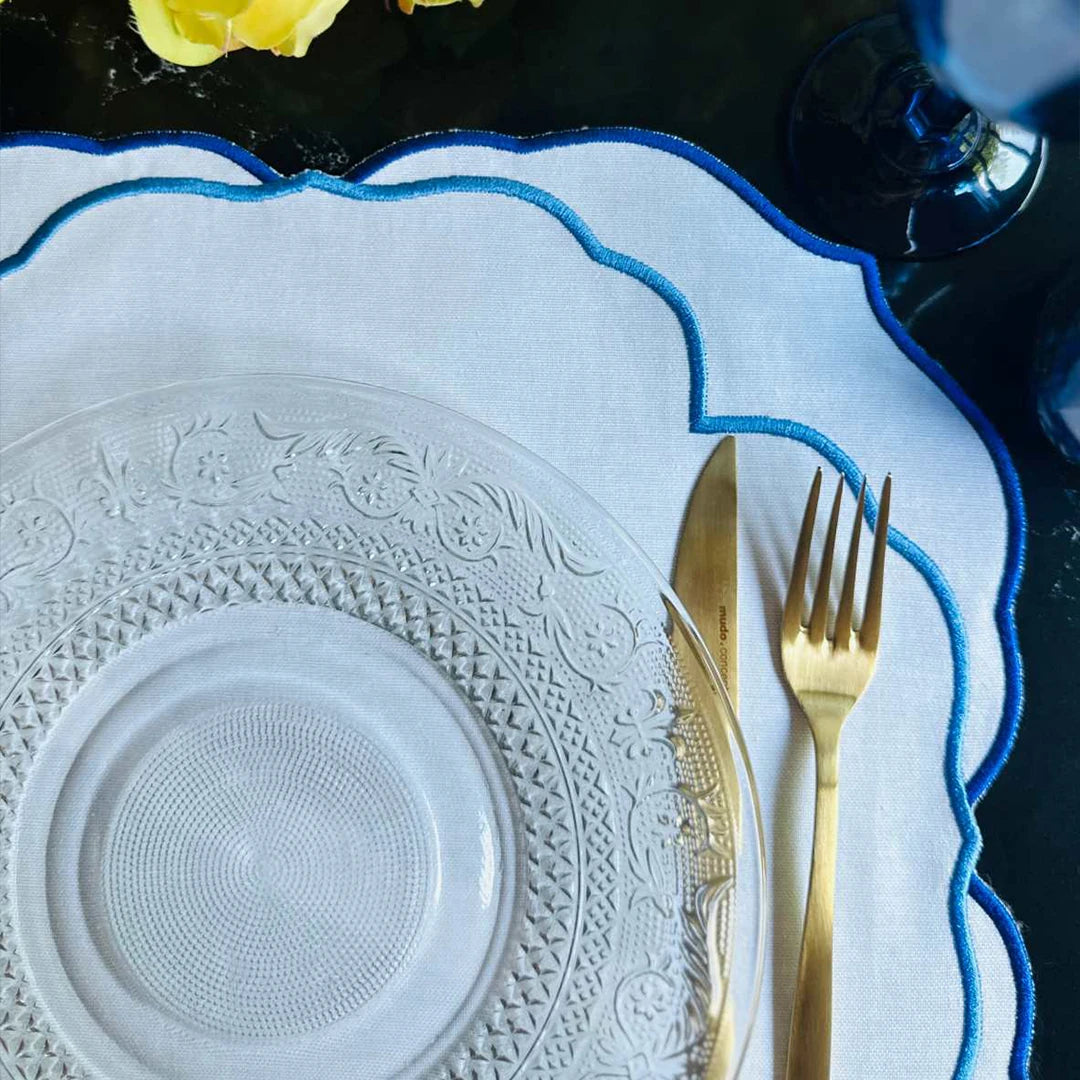 SERENA PLACEMATS BLUE (SET OF 4)