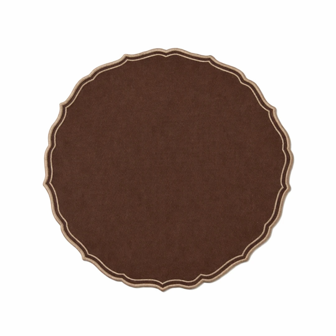 FIORENZA PLACEMATS BROWN/BEIGE (SET OF 4)