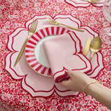 FIONA NAPKINS PINK RED (SET OF 4)