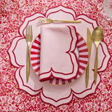 FIONA NAPKINS PINK RED (SET OF 4)