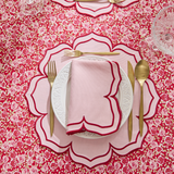 FIONA NAPKINS PINK RED (SET OF 4)