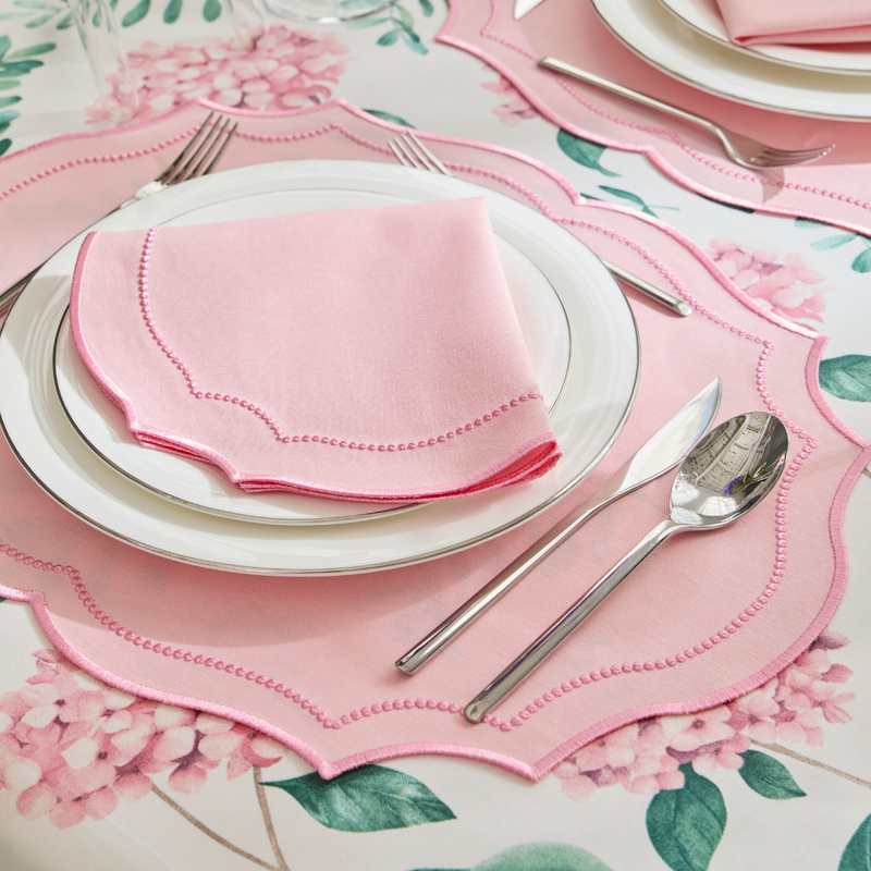 LILY OF GRACE NAPKINS PINK (SET OF 4)