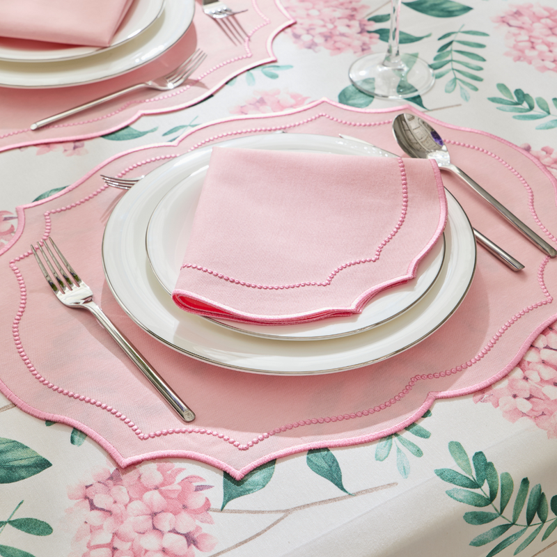 LILY OF GRACE NAPKINS PINK (SET OF 4)