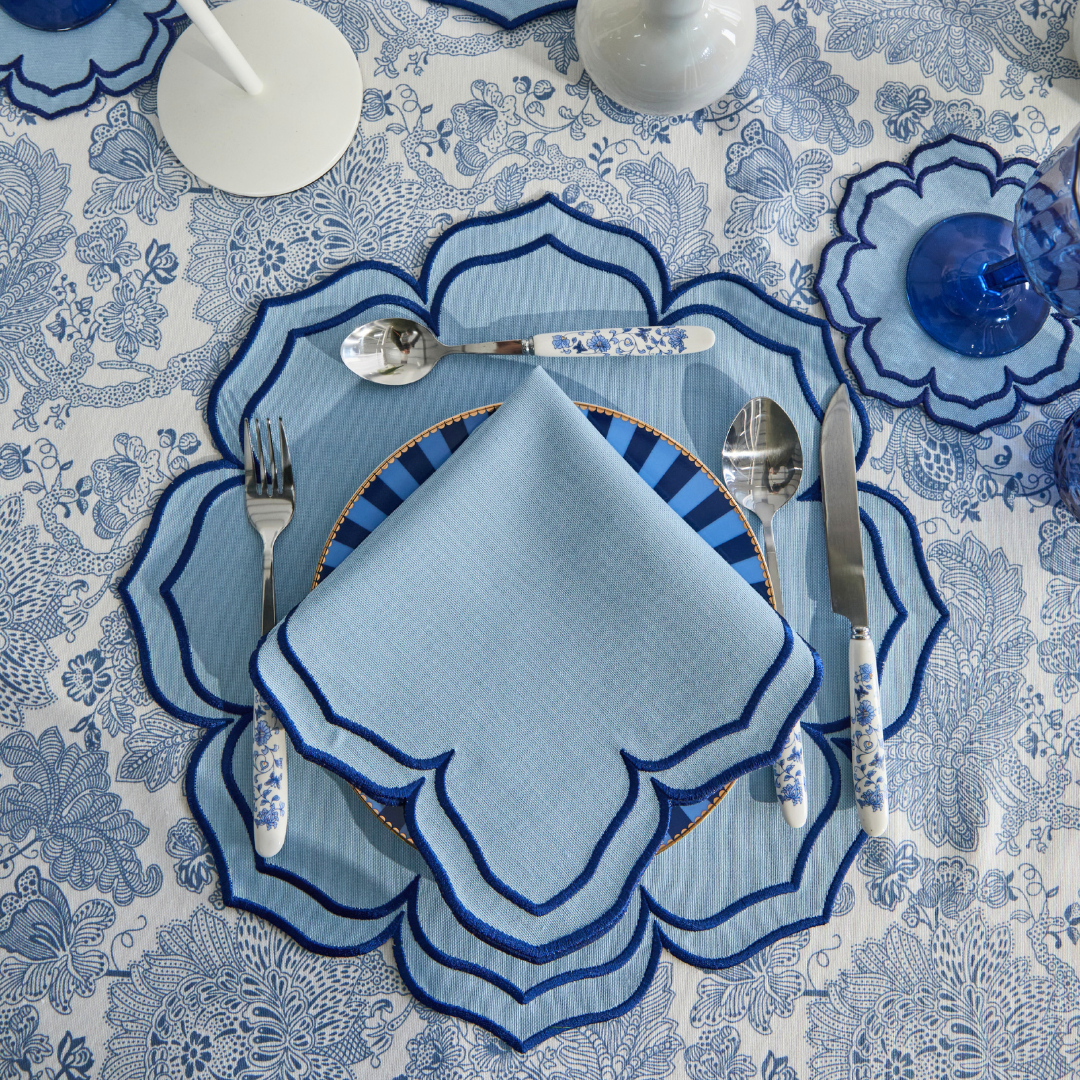 FIONA PLACEMATS BLUE (SET OF 4)