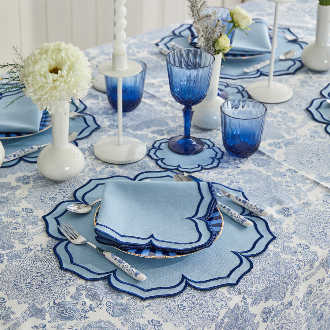 FIONA PLACEMATS BLUE (SET OF 4)