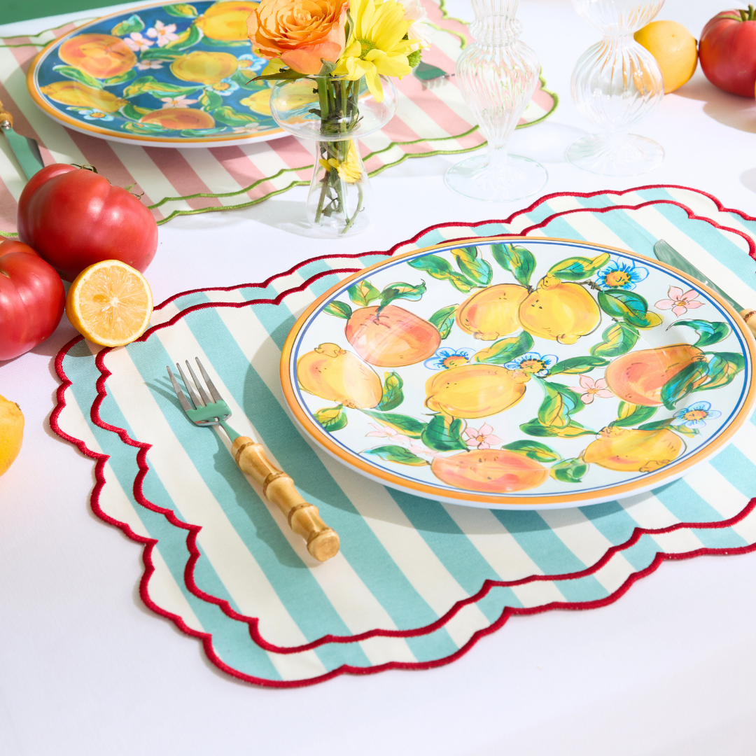 STRIPE PLACEMATS BLUE (SET OF 4)
