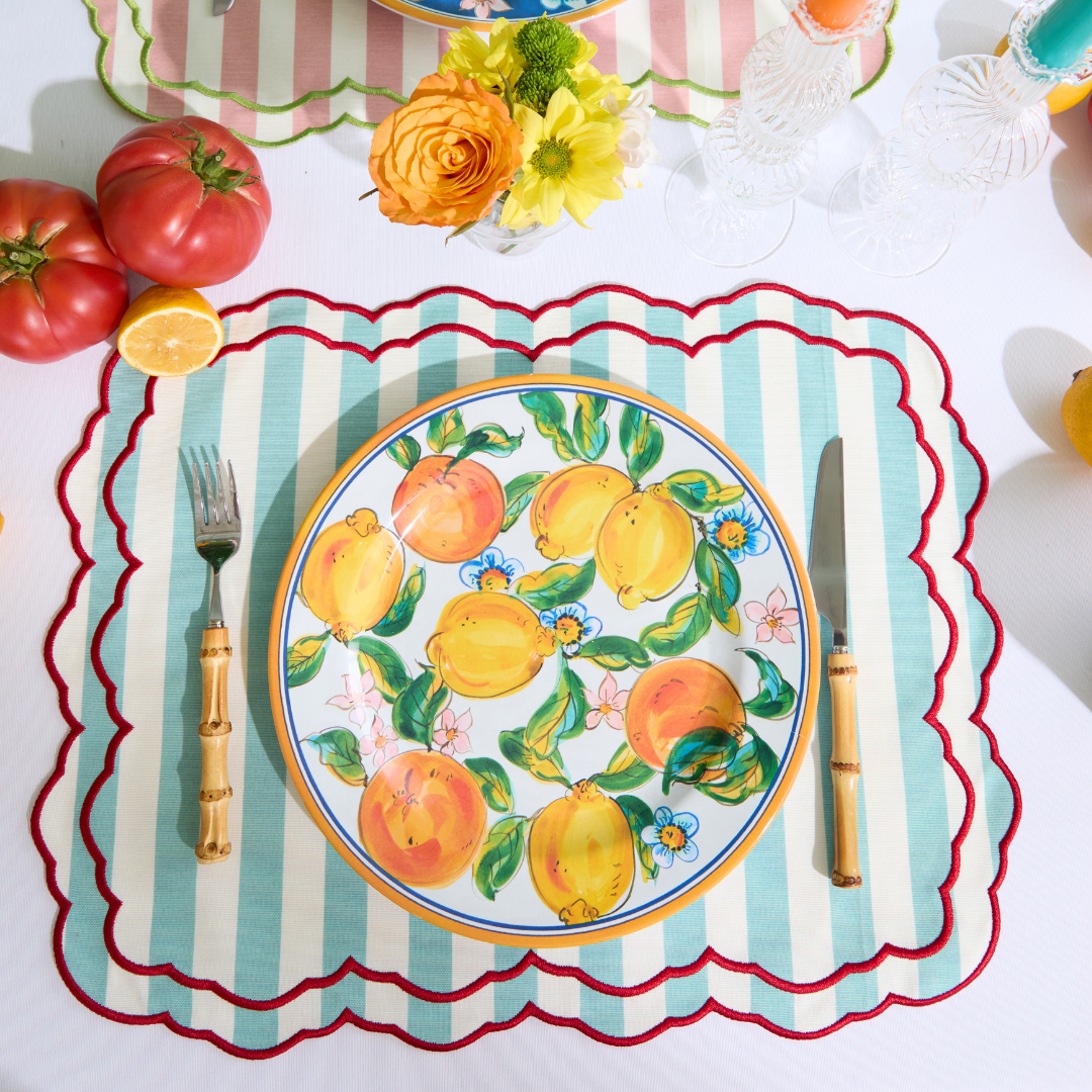STRIPE PLACEMATS BLUE (SET OF 4)