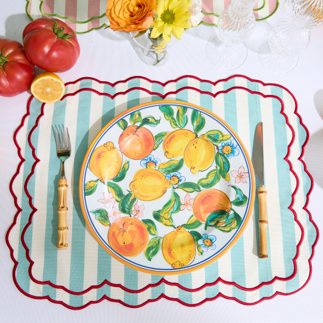 STRIPE PLACEMATS BLUE (SET OF 4)