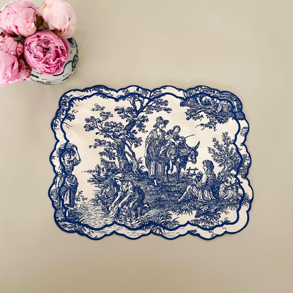 TOILE DE JOUY PLACEMATS BLUE (SET OF 4)