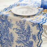 TOILE DE JOUY RUNNER BLUE