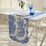 TOILE DE JOUY RUNNER BLUE