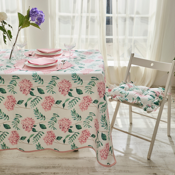 PINK HYDRANGEA TABLECLOTH