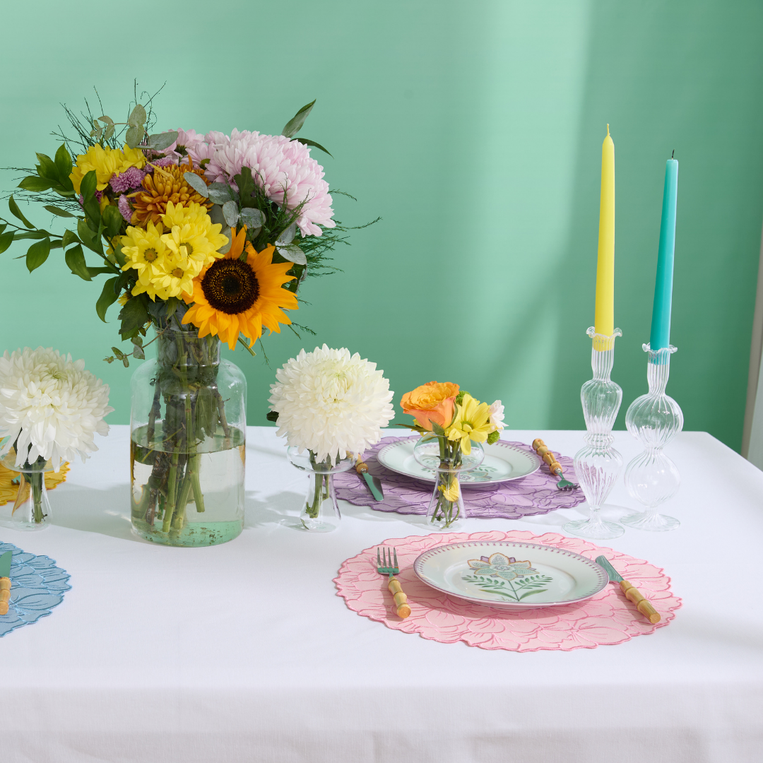 FLORA PLACEMATS PINK (SET OF 4)