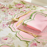 FIONA NAPKINS PINK GREEN (SET OF 4)