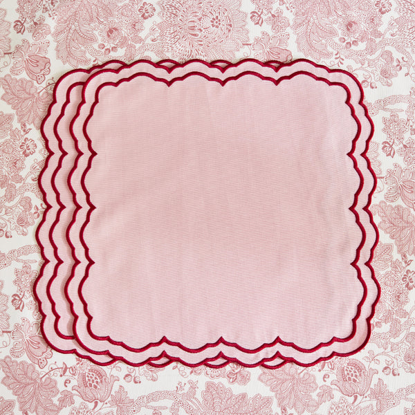 HERME NAPKINS PINK (SET OF 4)