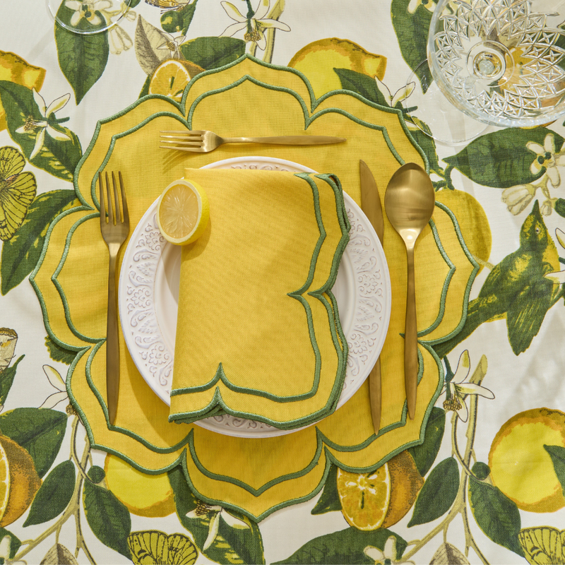 FIONA PLACEMATS YELLOW (SET OF 4)