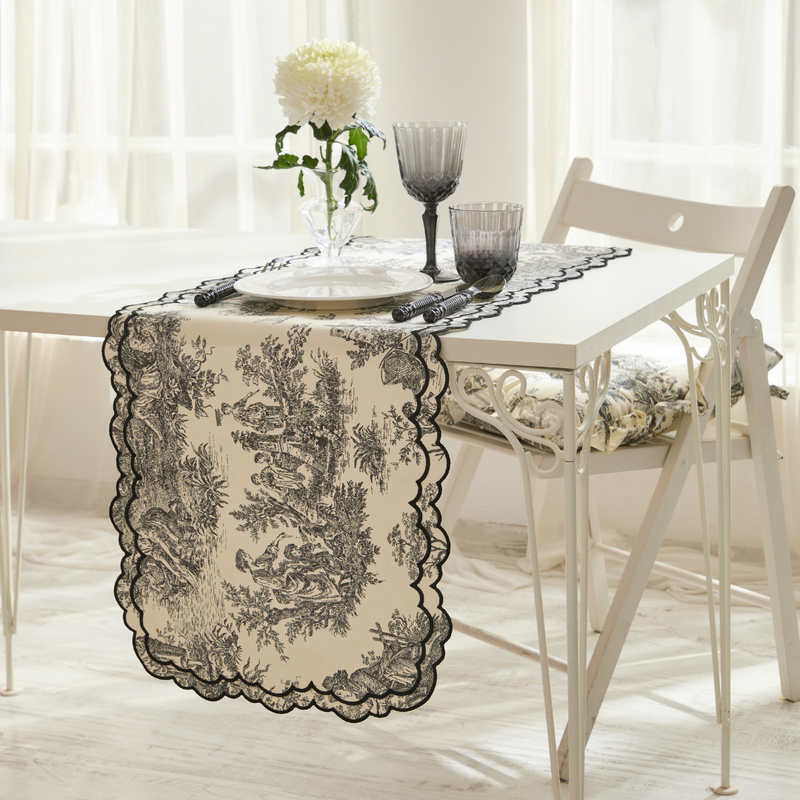 TOILE DE JOUY RUNNER BLACK