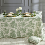 TOILE DE JOUY TABLECLOTH GREEN