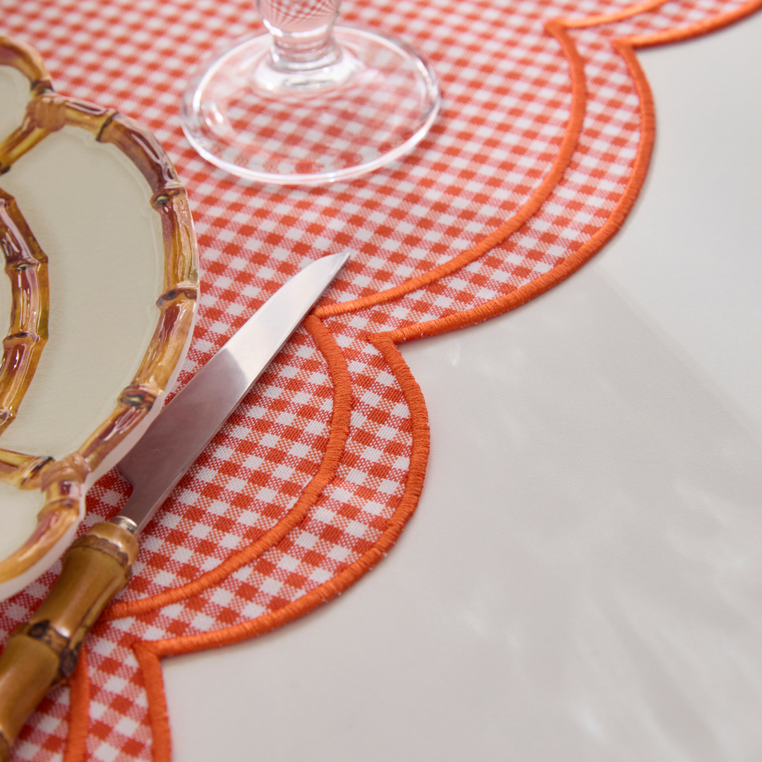 GINGHAM RUNNER ORANGE