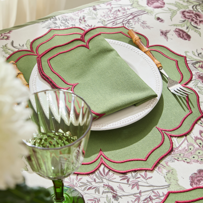 FIONA PLACEMATS GREEN (SET OF 4)