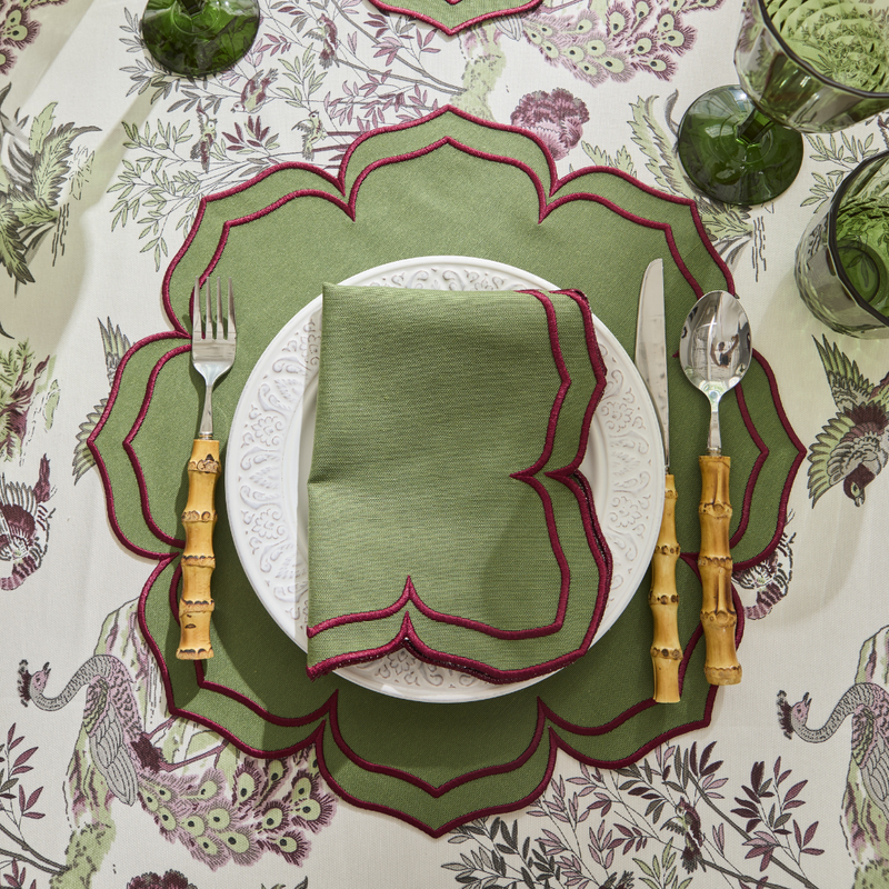 FIONA PLACEMATS GREEN (SET OF 4)