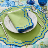 HERME PLACEMATS GREEN BLUE (SET OF 4)