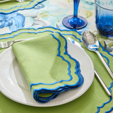 HERME PLACEMATS GREEN BLUE (SET OF 4)