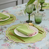 HERME PLACEMATS GREEN PINK (SET OF 4)